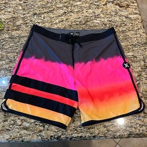 Hurley Board Shorts - Swim Trunks - Block party